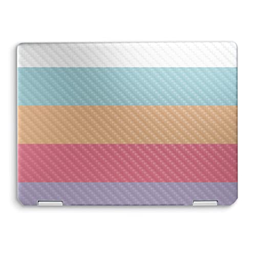 Image of MightySkins Carbon Fiber Skin Compatible with HP Spectre x360 14 inch (2022) Full Wrap Kit - Peaches and Cream | Protective, Durable Textured Carbon Fiber Finish | Easy to Apply | Made in The USA