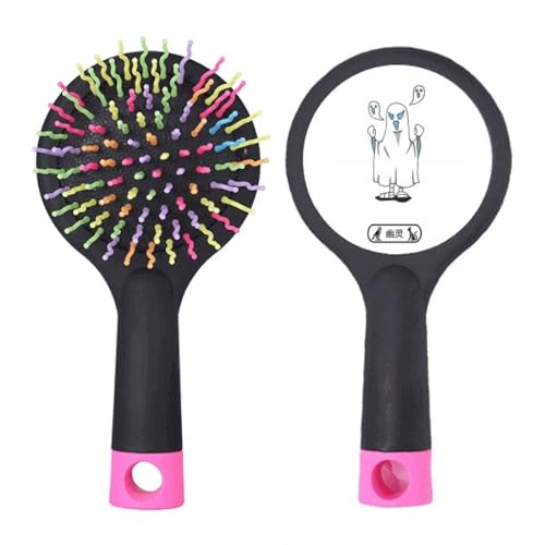 Brosse à cheveux démêlante coussin d'air motif halloween et salon