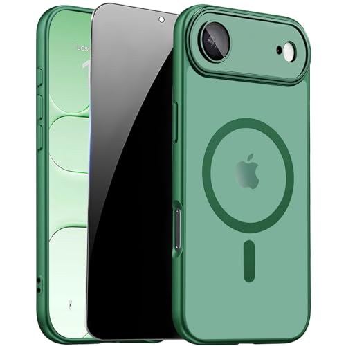 Image of for iPhone Air Case with Privacy Screen Protector, Green