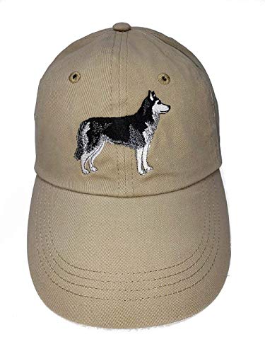 Siberian Husky Baseball Cap Hat Custom Embroidered Cotton Unisex ...