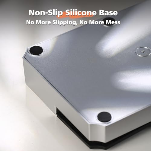 Espresso Tamping Station with Removable Silicone Coffee Tamper Mat for 58mm, 53mm & 51mm Portafilters - Ideal Coffee Machine Accessory for Home & Commercial Use, Non-Slip Base (Silver) - Image 6