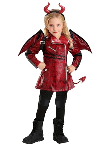 Disfraz Infantil Diablo de Cuero Rojo Talla 4T miniatura 1