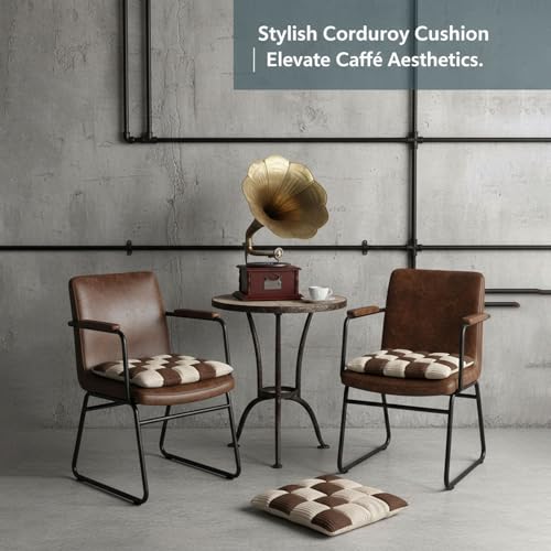 Coussin de chaise de qualité supérieure marron pour salon