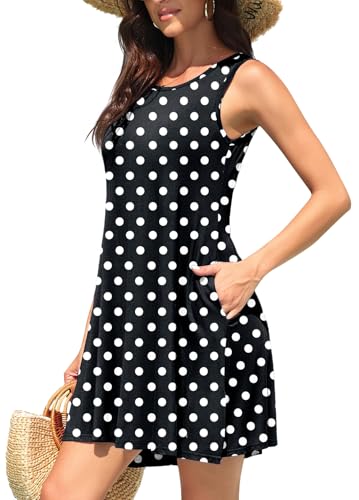 Image of WEACZZY Women Summer Casual Swing T Shirt Dresses Beach Cover up Loose Dress