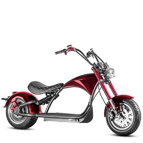 [2025 Upgraded] eAhora M1P 2000W 37MPH Electric Motorcycle for Adults,60V 30Ah Large Battery 40 Miles Long Range Full Suspension Street Legal Adult Electric Motorcycle