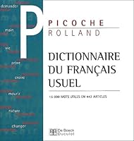Dictionnaire du français usuel: 15.000 mots utiles en 442 articles 2801112917 Book Cover