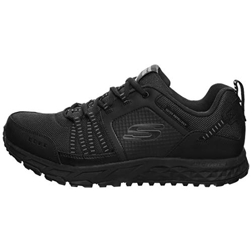 Skechers Go Golf Men's Escape Plan Trainers, Black Leather Mesh Trim, 11 #TOP1