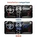 JeCar 10pcs Full Blue Interior Trim Kit Fit for Jeep Wrangler JK 2011-2017
