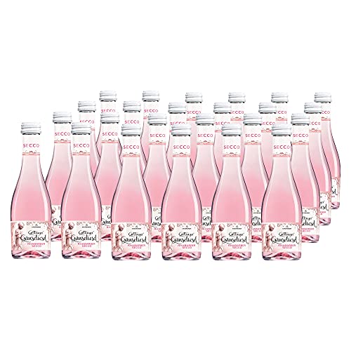 KATLENBURGER - Göttinger Gänseliesel Rhabarber Secco | Prickelnd, frisch und vollmundiger Rhabarbersecco mit hochwertigem Rhabarberwein. Inhalt: 24x 0,2l mit 8% vol.