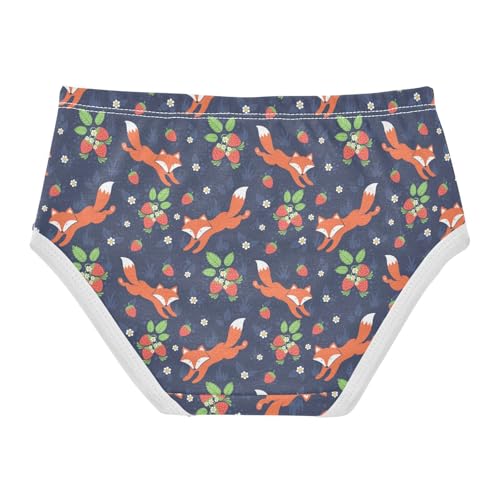 Little Girl Underwear Toddler Panties Kids Undies Fox Animal Soft Cotton Briefs 2T-8Y2