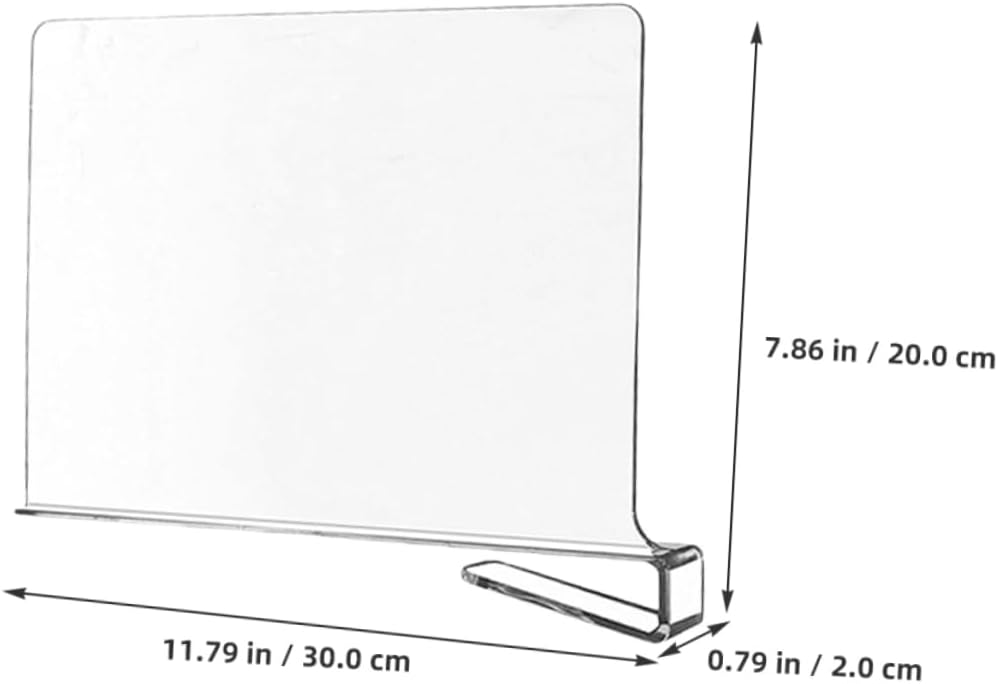 6pcs Transparent Wardrobe Shelf Dividers Clothes and Purse Organizer for Closet Storage Sleek Design Easy Setup and Reusable for Home Organization