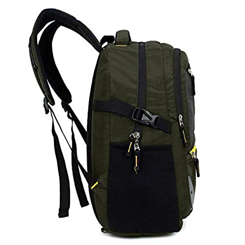 Image of Luzian LB1100 32 Ltrs Casual bagpack /School Bag /Laptop Backpack with RAIN Cover and USB Port. (Olive Green)