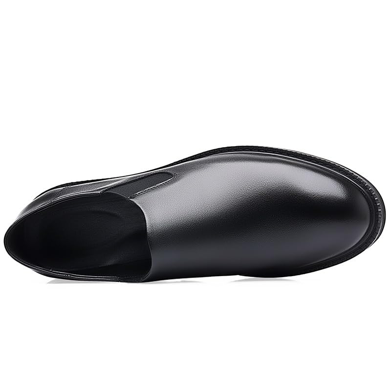 Dress Shoes for Men Slip On Low Top Anti-Slip Rubber Sole Working(7,Black)3