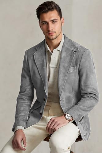 Suit for Men Suede Winter Jacket Slim Fit Single Breasted New in Suits & Blazers Mens Sport Coats Jacket2