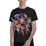 Chrono Music and Trigger Men's T-Shirt Unisex Casual Short Sleeve Tops Graphic Crewneck Tees XX-Large Black