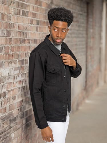 Image of VICTORIOUS Men's Distressed Denim Jacket