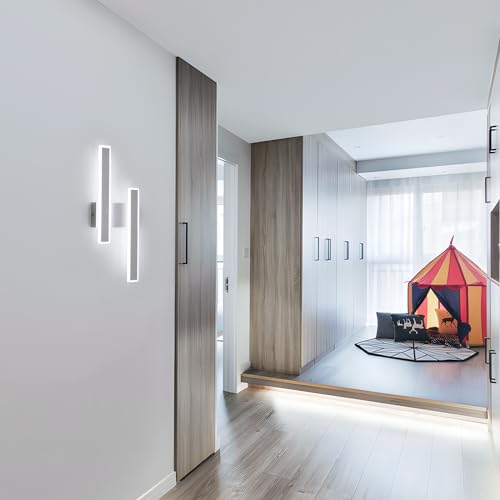 DELIPOP Aplique Pared Interior LED, 32W 3600LM Blanco Lámpara de Pared Moderna, Blanco Frío 6500K Luz de LED Interior para Dormitorio, Sala de Estar, Cocina, Pasillo - imagen 8