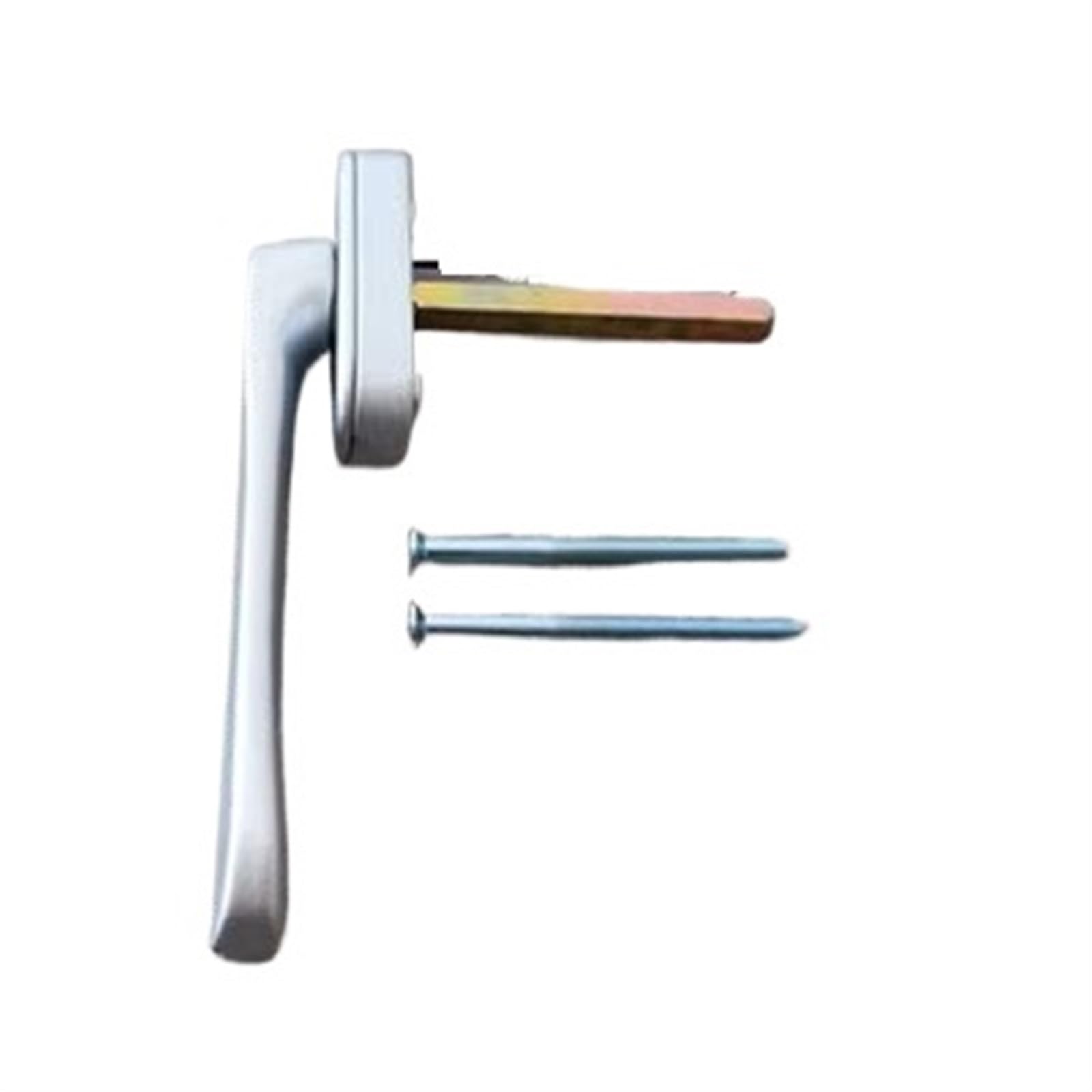 YKMYXZ window handle， Square Shaft Aluminum Casement Window Lock Handle Multicolor(Silver)
