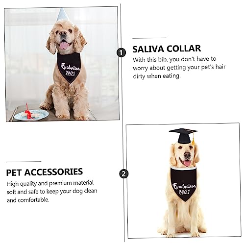 Sombrero y pañuelo de graduación para perros Toyvian miniatura 7
