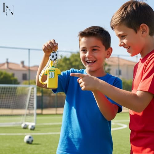 Image of Football jersey Keychain | Ronaldo key chains | messi Keychain | 3D Cute silicone key chain for bike men | soccer Keyring gifts for boys | anime key holder for bag