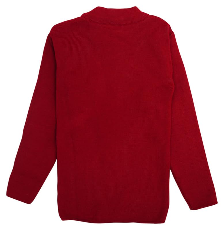 NeuVin Kids' Maroon Wool Pullover | Soft and Cozy | Adorable Design | Easy to Wear | Versatile Wardrobe Essential | Durable Quality - Image 2 thumbnail