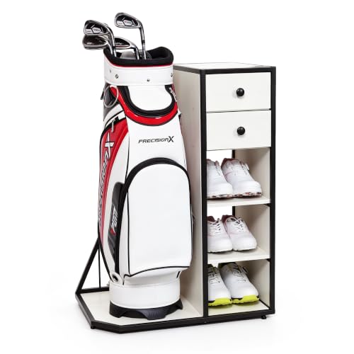 Image of Mythinglogic Furniture-Style Golf Bag Organizer with Drawers and Shelves