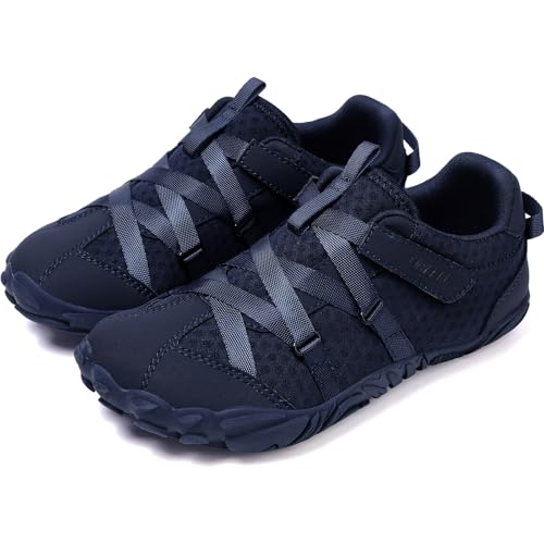 Image of UBFEN Kids Barefoot Shoes Zero Drop Wide Toe Box Sneakers for Boys Girls | Hook&Loop, Lightweight, Breathable, Suitable for Hiking, Walking, Tennis, Running, Daily Wear, Toddler, Little Kid, Big Kid
