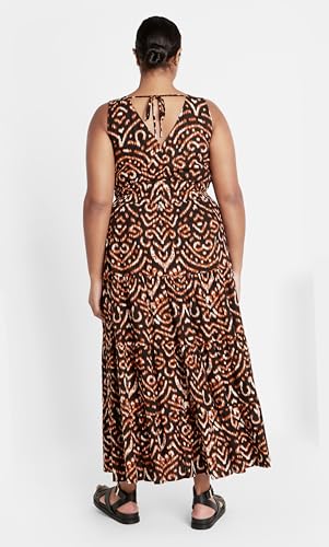 Image of City Chic Women's Maxi Dress - Amara Print