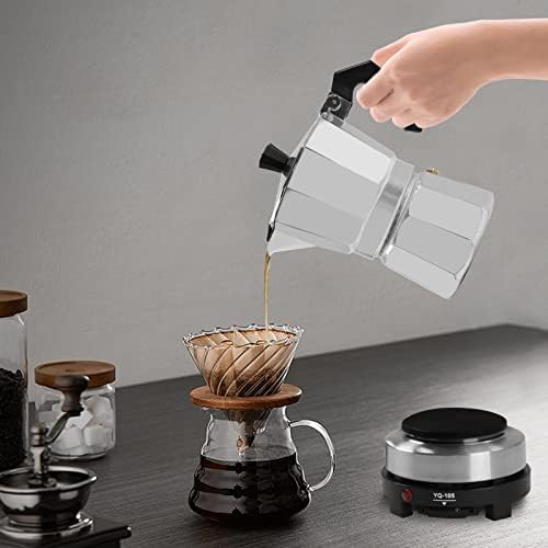 Machine à Expresso Électrique Italienne 300 Ml (6 Tasses) - Cafetière Pour Camping Ou Maison