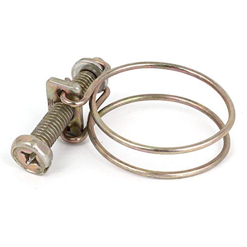 Aexit Adjustable 28-36mm Clamps Range Steel Wire Water Tube Strap Clamps Hose Clamp