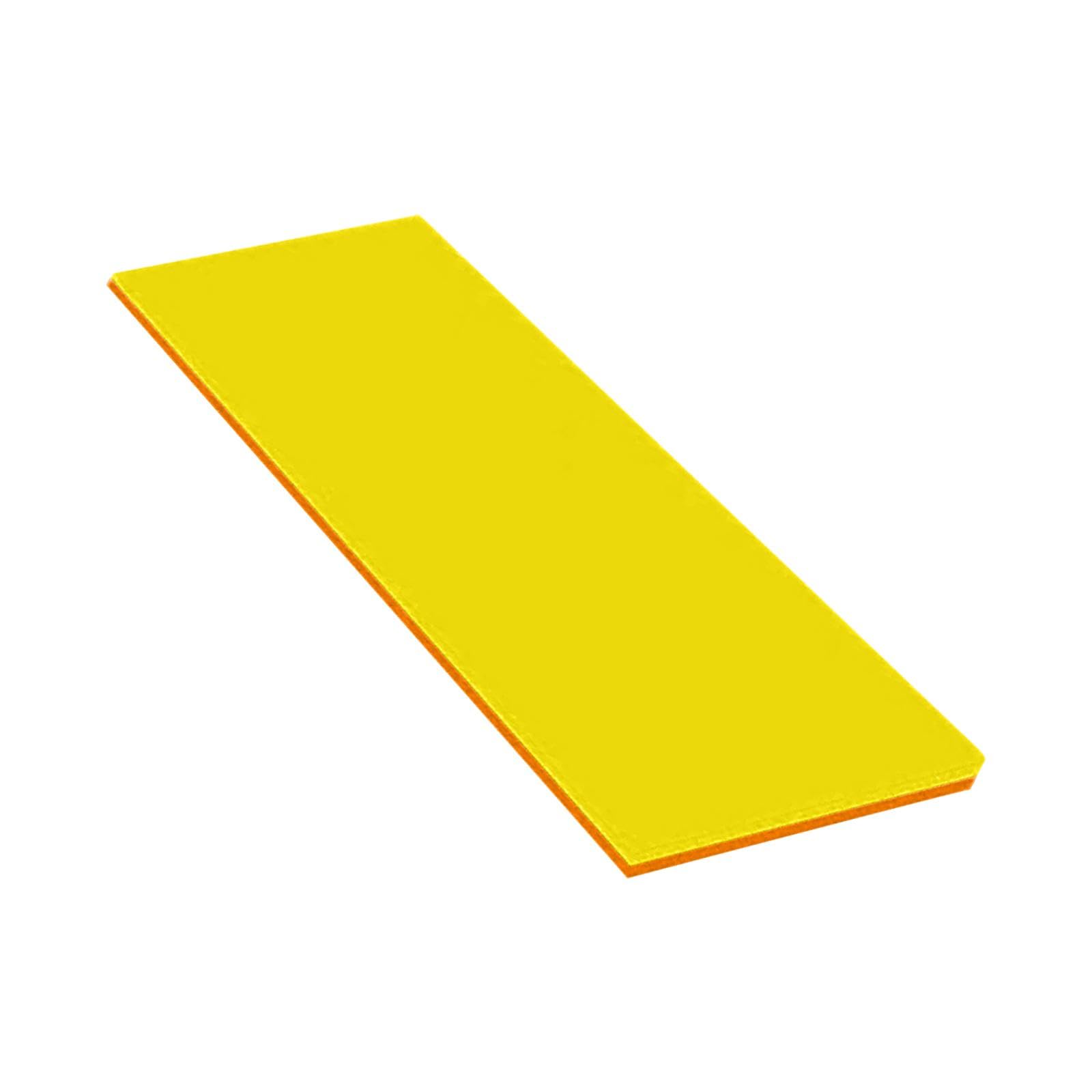 Colchoneta Flotante de Espuma de Alta Densidad para Piscina, Ideal para en, Playa, Piscina y Uso Familiar, Naranja Amarilla