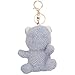 ABOOFAN Animal de Peluche Oso Animal Llavero Mochila Bolso Teléfono Celular Colgante Llavero Cadena Accesorio de Felpa Azul Cielo