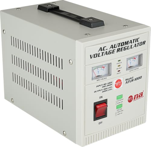 Nippon America Automatic Voltage Regulator (ATVR-1000), 1000 Watts, CPU Control Circuit, Delay...