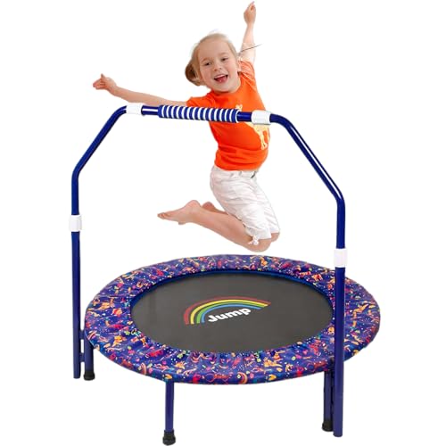 Trampolin Kinder|Ø ca. 91 cm|Faltbarer Rebounder für Minitrampolin mit Schaumgriff,Sicherheitspolster und Strapazierfähiger...
