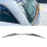 FINMOKAL Rear Trunk Spoiler Splitter Tail Middle Wing Lip Compatible with Benz C Class Wagon S204 2008-2014, Carbon Fiber Look