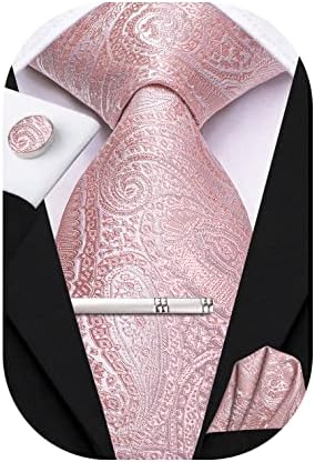 Hi-Tie 4PCS Men's Tie Sets Jacquard Necktie for Business