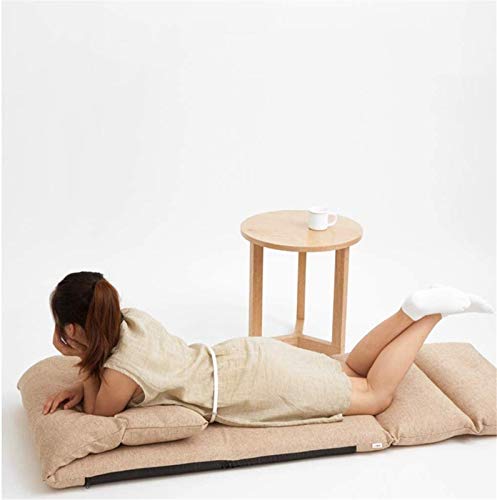 Chaise longue pliante et siège de sol réglable kaki - 8