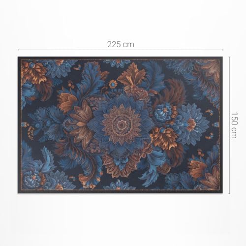 Tapis en vinyle 150x225 cm rectangle deco maison entretien facile