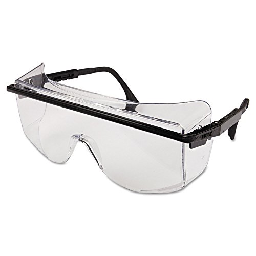 Honeywell Uvex by S2500C Astrospec OTG 3001 Safety Eyewear, Black Frame, Clear UV Extreme Anti-Fog Lens, S2500C Astrospec OTG 3001 Safety Eyewear, Black Frame, Clear UV Extrem