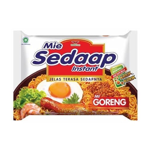 Snack Mie Goreng Asli (Instant Fried Noodle Original) Sedaap 3.17oz - (pack of 30)