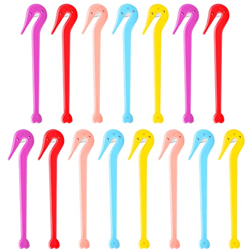 ONLYFU 15Pcs Hair Bands Remover Cutter, Pony Pick for Cutting Pony Rubber Hair Ties Pain Free Ponytail Remover Tool