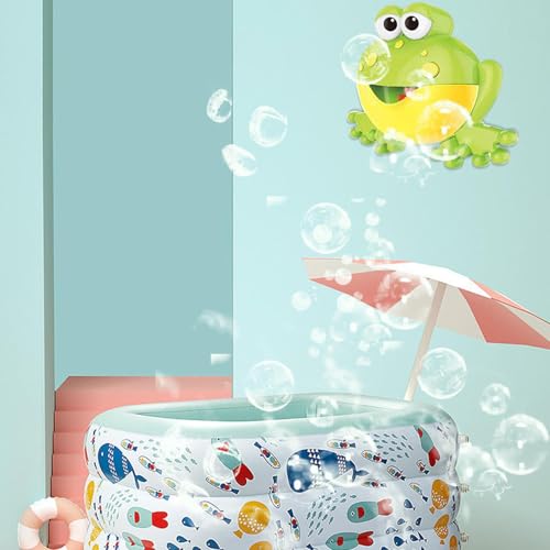 Frog automatic bubble maker pour apaiser les enfants qui ont peur du bain