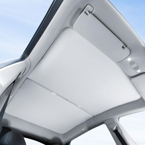 Pare-soleil en verre pour Tesla Model 3 2024 argenté avec cadre en métal
