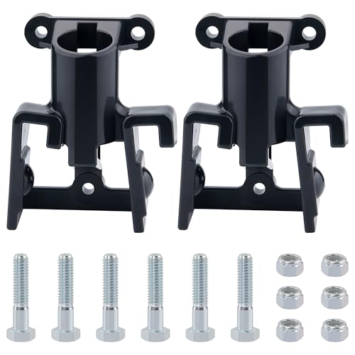 2PCS Gladhand Holder, Dazakoot Gladhand Bracket with Bolts and Nuts, Single Plugs and 2 Gladhand Holder for Semi Truck,Air Brake Coiled and Electric Power Cable Organizer Bracket w/Mounting Kit
