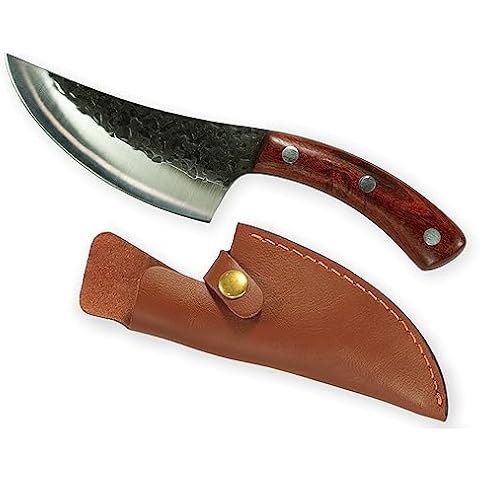 Wyoming 10 Inch All Purpose Kitchen Knife - Chef Quality High Carbon Forged Stainless Steel - Full Tang w/Ergonomic Rosewood Handle - Chop, Mince Meat, Fruits and Vegetables Cover