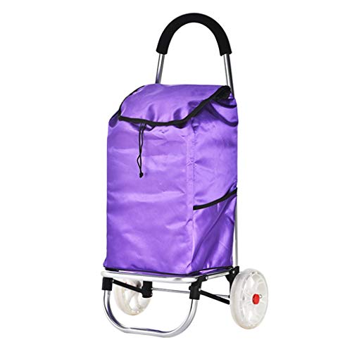 LDBDASA Bequemer Warenkorb Warenkorb Kleine Warenkorb Alte Klappwagen Trolley Trailer Trolley Auto Ziehen Waren Home…