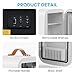 DUMOS Mini Fridge for Bedroom, 4L Compact Personal Fridge Cooler For Skincare, Drinks, And Snacks, Fits 6 Cans, Mini Refrigerator with 110V Ac/12V Dc, Ideal For Car, Dorm, White
