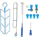 J.CARP Hydration Water Bladder Accessories, 1 Set of Cleaning Kit and 1 Set of Bite Valves Mouthpieces Kit(11 in 1)