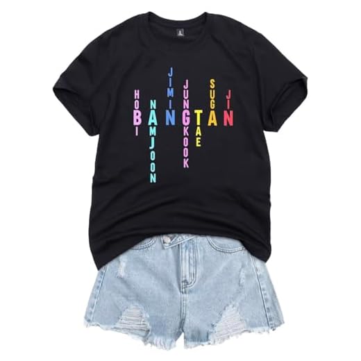 FUJUTANG Bangtan Boys Shirt Suga Jungkook Jimin Hobi Namjoon Tae jin Tshirt Tee for Women