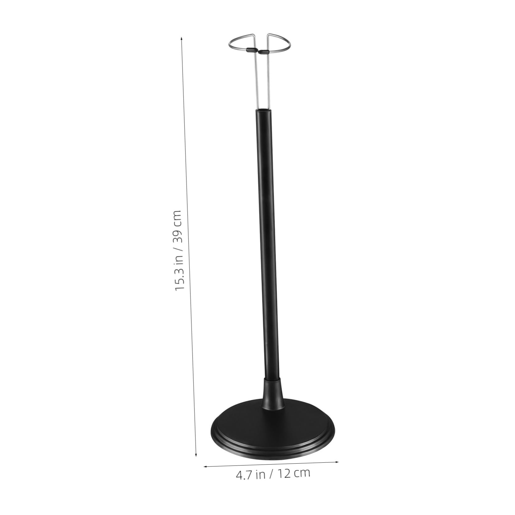 Veemoon – Lot De 4 Supports Réglables Pour Poupées – Hauteur 45 Cm – Noir – Plastique – Exposition Et Rangement